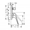 Змішувач для душу Hansgrohe Novus 71045000 - Фото 1